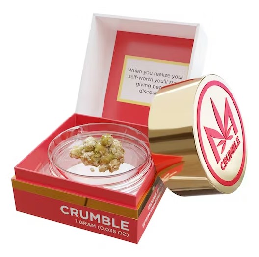 Live Crumble. Made only with cured, top shelf, indoor grown flowers, our Dime Crumble offers a gentle and dry-like consistency that packs a punch