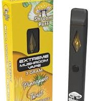 Shroom Puff is a disposable mushroom vape brand that combines hemp and botanicals with beneficial mushroom extracts
